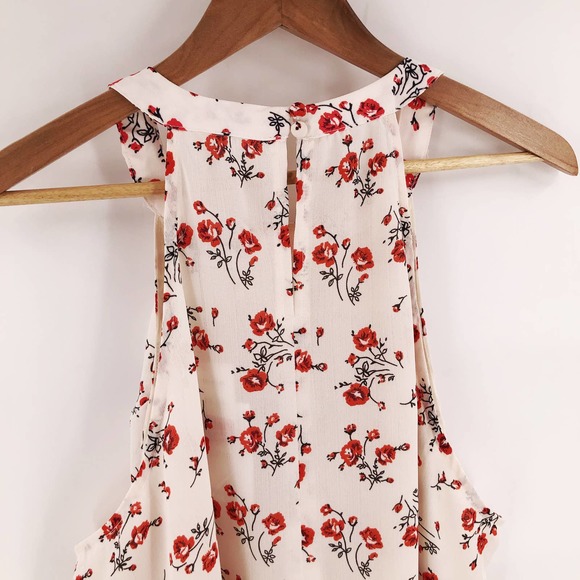 Glamorous Curve Floral Halter Neck Tank Top Sz 18 - Picture 6 of 8